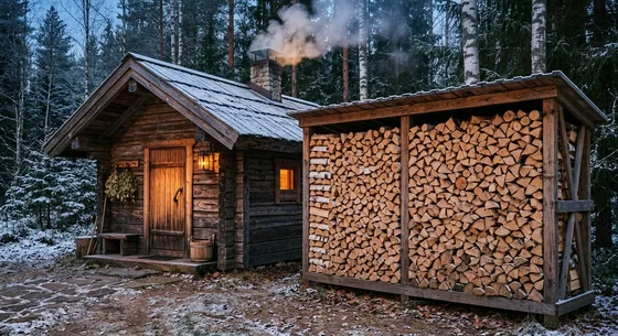 Укладка дров в Удельной, проспект Овражная, 20